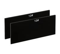 PATIKIL Soudage Len Abat-Jour 12 Verre 4-1/4"x 2", 2 Paquet Durci Verre Noir Obscurcissement Filtre Plaques Couvercles Remplacement pour Soudure Casque Capuche
