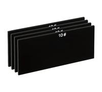 PATIKIL Soudure Len Ombre 10 Verre 4-1/4"x 2", 4 Paquet Durci Verre Noir Obscurcissement Filtre Plaques Couvercles Remplacement pour Soudure Casque Capuche