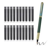 PATIKIL Stylos pinceaux de calligraphie, stylo pinceau rechargeable avec plume noire et clip en métal, kit d'écriture chinoise pour lettrage, journal, art, dessin, vert