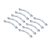 PATIKIL Support de coude de tube PEX de 20 mm, paquet de 10 supports de coude à 90 degrés en métal pour tube PEX pour tubes en cuivre PEX, ton argent