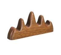 PATIKIL Support de Pinceau D'Écriture de Calligraphie 4 Ports en Bois | Porte-Stylo de Pinceau de Calligraphie Chinoise Support Outil de Repos pour Écrire Des Pinceaux de Peinture, Bois