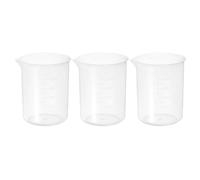 PATIKIL Tasses À Mesurer 300ml, 3Pcs Béchers En Polypropylène Gradués Avec Bec Verseur Pour Expériences De Laboratoire, Pâtisserie Et Cuisine, Transparents
