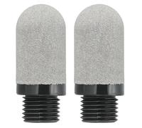 PATIKIL tranquille pneumatique En Plastique G 1/4 2Pcs Raccord D'Echappement Pour Compresseur D'Air Tranquille De Vanne Electromagnetique Baffle Pneumatique Pour Cylindres, Gris