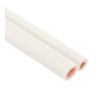 PATIKIL Tube en Mousse D'Isolation de Tuyau, Tube en Mousse Isolante de Préservation de Chaleur pour 1/2", 3/4" O.D. Mini Split Copper Line Set Water Pipes, 6.56Ft(2M), Blanc/Rose