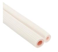 PATIKIL Tube en Mousse D'Isolation de Tuyau, Tube en Mousse Isolante de Préservation de Chaleur pour Tuyauterie en Cuivre de Mini-Split de 3/8", 5/8" O.D., 6,56 Pi (2 M), Blanc/Rose