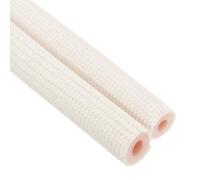 PATIKIL Tube en Mousse D'Isolation de Tuyau, Tube en Mousse Isolante de Préservation de Chaleur pour Tuyauterie en Cuivre de Mini Split de 1/4", 3/8" O.D., 6,56 Pi (2 M), Blanc/Rose