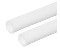 PATIKIL Tuyau D'isolation En Mousse Pour Tuyauterie, 2 Pack Tuyau En Mousse De Protection Pour Tuyaux 1-1/4" (32mm) ID x 1-3/5"(42mm)OD x 6.6 ft Pour Handle, Blanc