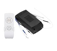 PATIKIL Universel Plafonnier Ventilateur Télécommande Trousse Contrôle, Transparent 220V sans Fil 3 dans 1 Vitesse luminaire Temporisation 3 Vitesse avec Récepteur pour Ventilateur Lampe