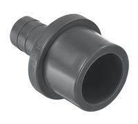 PATIKIL UPVC Réducteur Tuyau Raccord 32mm OD 16mm Barbelé, 1 Paquet Droit Accouplement Adaptateur Connecteur, Gris