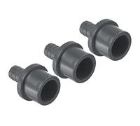 PATIKIL UPVC Réducteur Tuyau Raccord 32mm OD 16mm Barbelé, 3 Paquet Droit Accouplement Adaptateur Connecteur, Gris