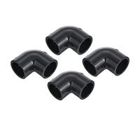 PATIKIL UPVC Tuyau Raccord Coude 25mm Prise, 4 Paquet 90 Degré Adaptateur Connecteur, Gris