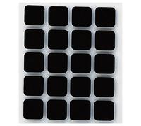 Patin anti-dérapant adhésif - noir - 17 x 17 mm - lot de 20