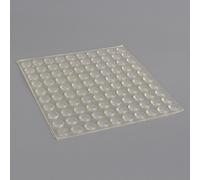 Patin Antidérapant,Akozon 100 Pcs 8x2.5mm Transparent Antidérapant Auto-Adhésif Protecteurs De Sol Meubles Canapé Table Chaise Pieds en Caoutchouc Pad