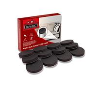 Patin Antiderapant Tampon Caoutchouc Meuble, 12pcs 50mm Premium Patins Antidérapants Adhesif Sol pour la Fixation en Place des Mobiliers, pour Protéger Votre Plancher (Rond)