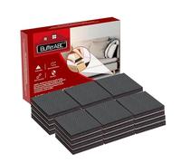 Patin Antiderapant Tampon Caoutchouc Meuble, 24pcs 50mm Premium Patins Antidérapants Adhesif Sol pour la Fixation en Place des Mobiliers, pour Protéger Votre Plancher (Carré)