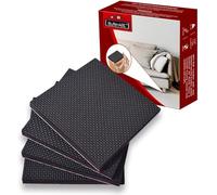 Patin Antiderapant Tampon Caoutchouc Meuble, 4pcs 100mm Premium Patins Antidérapants Adhesif Sol pour la Fixation en Place des Mobiliers, pour Protéger Votre Plancher (Carré)