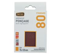 Patin auto-agrippant 70 x 125mm SCID Grain 80 Par8