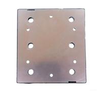 Patin de ponçage 100 x 110 mm Plaque de support pour S652DK S652DG - Base en aluminium - Mousse PU - 6 trous - Pièce de rechange - Outil de polissage du métal