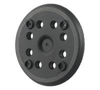 Patin de ponçage 125 mm 8 trous pour ponceuse excentrique Bosch PEX 270 A AE, disque de polissage rond de 12,7 cm, noir