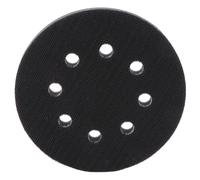 Patin de Ponçage 125mm à 8 Trous, Coussin de Protection Noir | Nettoyage Facile, Remplacement Pratique, Interface Ponceuse en Éponge, pour Polissage de Surface Irrégulière