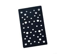 Patin de ponçage 80 x 133 mm en nylon résistant à l'abrasion et éponge pour Festool pour RTS400 LS130 (46 trous)