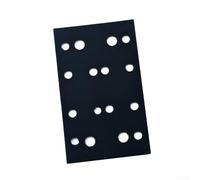 Patin de ponçage en mousse souple avec crochet et boucles, disque de ponceuse à interface 16/46/54 trous pour RTS400 LS130, éponge résistante à l'abrasion pour bois et métal (16 trous)