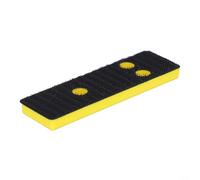 Patin de ponçage rectangulaire de 30 x 100 mm avec planche de support standard à 5 trous, convient pour le meulage et le polissage de plusieurs matériaux (30 x 100 mm)