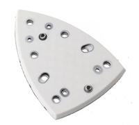 Patin de ponçage triangulaire 148 x 98 mm/7 trous de rechange / disque abrasif en mousse de polyuréthane et nylon compatible avec dts 400 REQ / polissage de secours à densité douce