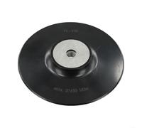 Patin de support de 150 mm, pour meuleuse d'angle filetée M14 avec écrou de verrouillage - Plaque de support de disque en fibre pour ponçage et polissage, 12200 tr/min max