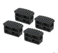 Patin d'échelle SOURCING MAP 4Pcs 64x24x41mm Embouts en Caoutchouc Antidérapants pour Pieds Protection Remplacement Échelle Noir