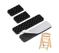 Patin en Feutre avec Picots pour Chaise Haute, 1 Set, Compatible avec Hauck Alph et Bet Chaise Haute pour Enfant avec roulettes, en Noir, à Coller, Patin en Feutre Pied de Chaise Alpha Beta Plus