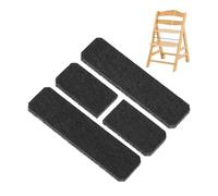Patin en Feutre pour Chaise Haute, 1 Set, Compatible avec Hauck Alph et Bet Chaise Haute pour Enfant avec roulettes, en Noir, à Coller, Patin en Feutre Pied de Chaise Alpha Beta Plus