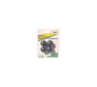 Patin pour meuble caoutchouc ISO 04131516 rond 16 mm noir - Lot de 4 anti-dérapant