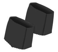 Patins Antidérapants 2 Pièces pour Pieds D’Échelle, en Caoutchouc | Jambes en Bois à Ouverture Rectangulaire 20x40mm, Intérieur 2x4cm, Noir Texturé