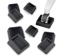 Patins de meubles en caoutchouc antidérapant : 8 pièces patins à roulettes pour fauteuil roulant de bureau et roues antidérapantes pour tous les sols