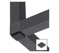 Patins en feutre noir pour meuble et structure Cadro - 15x15 mm - x25 HETTICH