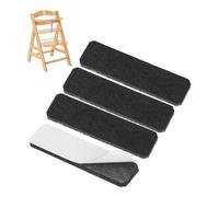 Patins en Feutre pour Chaise Haute, 1 Set, Compatible avec Les chaises Hautes sans roulettes Hauck Alpha et Beta, en Noir, à Coller, Patin en Feutre pour Pied de Chaise Alpha Beta