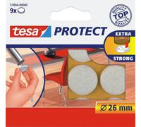 Patins en feutre Protect diamètre 26mm rond blanc paquet de 20 pièces