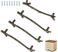 Patins pour meubles avec poignée métallique robuste - écart de 96 mm - finition bronze
