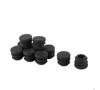 Patins pour meubles SOURCING MAP 10pcs Bouchon Pied chaise Embout Cap Jambe Tube Insert Table Protecteur Rond Noir 16mm dia. plast.