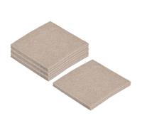 Patins pour meubles SOURCING MAP 12pcs 50 x 50 x 5mm Feutre Tampon Meuble Autoadhésif Carré Antirayures Plancher Protections Beige