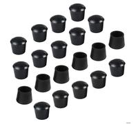 Patins pour meubles SOURCING MAP 20pcs Embout Pied Chaise Bouchon Tampon Cap Protection Jambe Anti-dérapant Caoutchouc 22mm ID