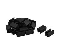Patins pour meubles SOURCING MAP 20pcs Embout Pied Chaise Tube Rond Pied Table Fauteuil Tampon Rectangulaire Plastique Antidérapant