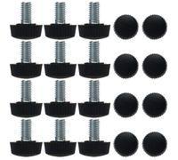 Patins pour meubles SOURCING MAP 20pcs Pieds nivellement Réglable M6 x 10 x 16mm Pied de meuble Protecteurs plancher Table Chaise