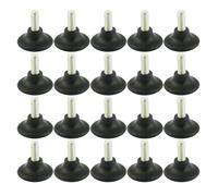 Patins pour meubles SOURCING MAP 20pcs Pieds nivellement Réglable Patin Jambe Pied Table Chaise 38mm Base M8x20mm Fileté
