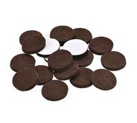 Patins pour meubles SOURCING MAP 30pcs 30mm Diamètre 5mm Épais Chaise Feutre Tampon Meuble Autoadhésif Plancher Protecteurs Marron