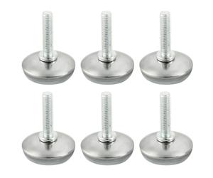 Patins pour meubles SOURCING MAP 6pcs Pieds Réglables Nivellement Patin Jambe Pied de Table Chaise Ajustables Protecteur M6 x 25mm