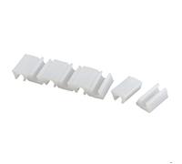 sourcingmap 8pcs Patin Pied Chaise Tube Rond Embout Tube Pied Table Fauteuil Tampon Meuble en Plastique Blanc Diamètre 8 mm
