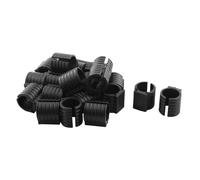 Patins pour meubles - SOURCING MAP - Embout pied forme U 19mm - Plastique noir - Lot de 20 - À emboîter