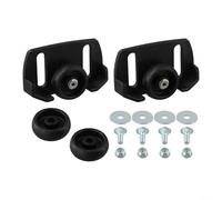 Patins pour souffleuse à neige avec rouleaux pour machines à deux étapes, patins en plastique robuste pour ensemble de barres, s'adapte aux centres de boulons de 5,1 cm et 7,6 cm, déneigement sûr pour